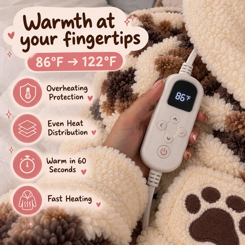 Heated CatRobe™ – Plush Cat-Head Hooded Robe